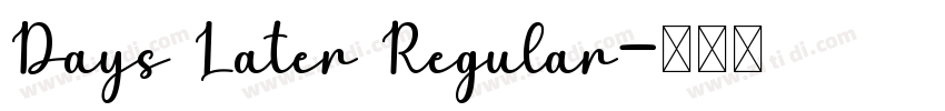 Days Later Regular字体转换